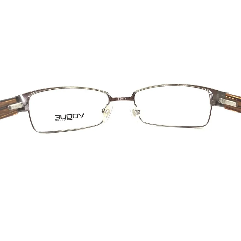 Vogue Eyeglasses Frames VO3558 775 Brown Rectangular Wood Grain 51-17-140